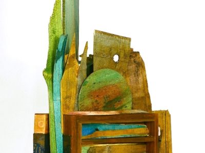 BM 11 2023 mixed media ca 80x25x18cm