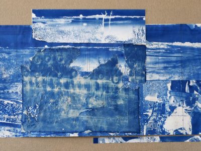 Annhoff LP 10 2025 57x92cm Collage aus Cyanotypien